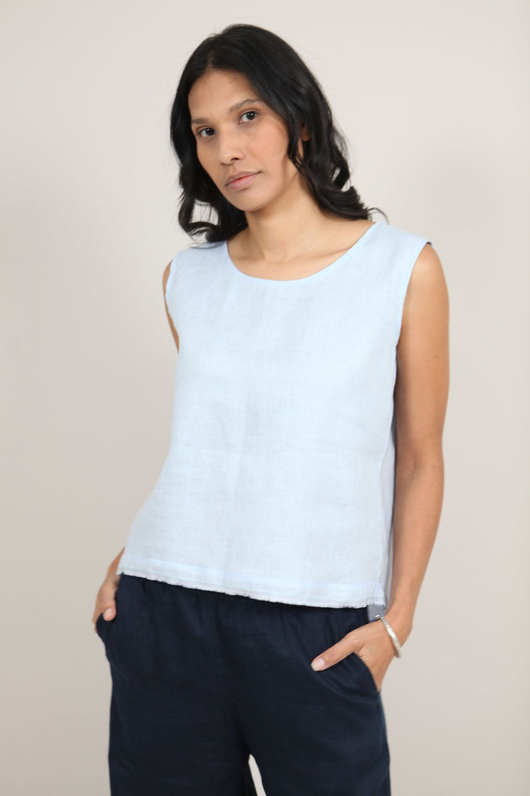 Aimie Linen Top for Women - gallery