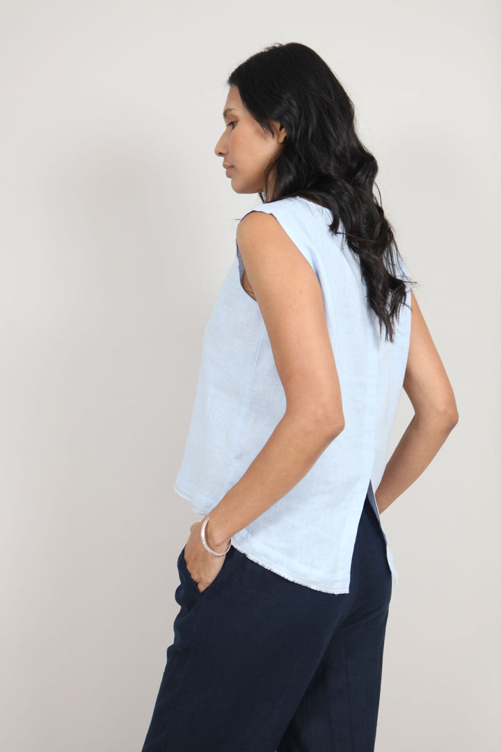 Aimie Linen Top for Women - gallery