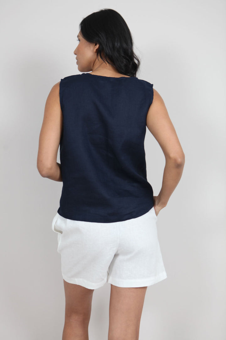 Gracie Linen Top for Women - gallery