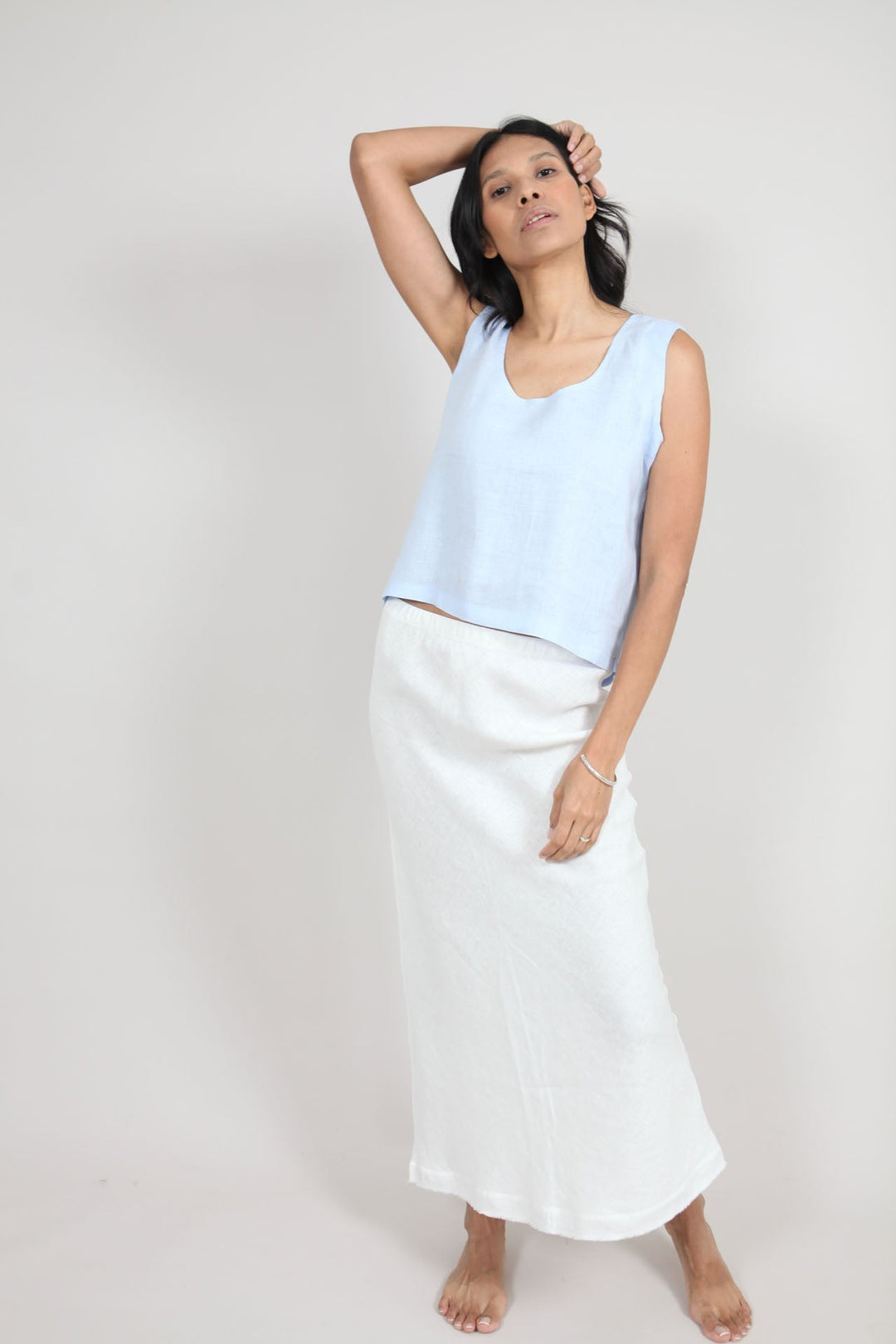 Gracie Linen Top | Sleeveless Linen Top — gallery