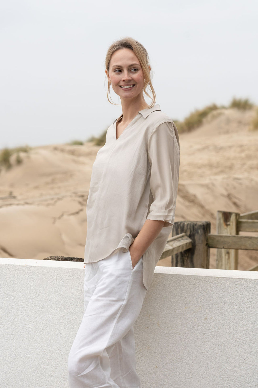 Lizzie Linen Shirt Top for Women - gallery