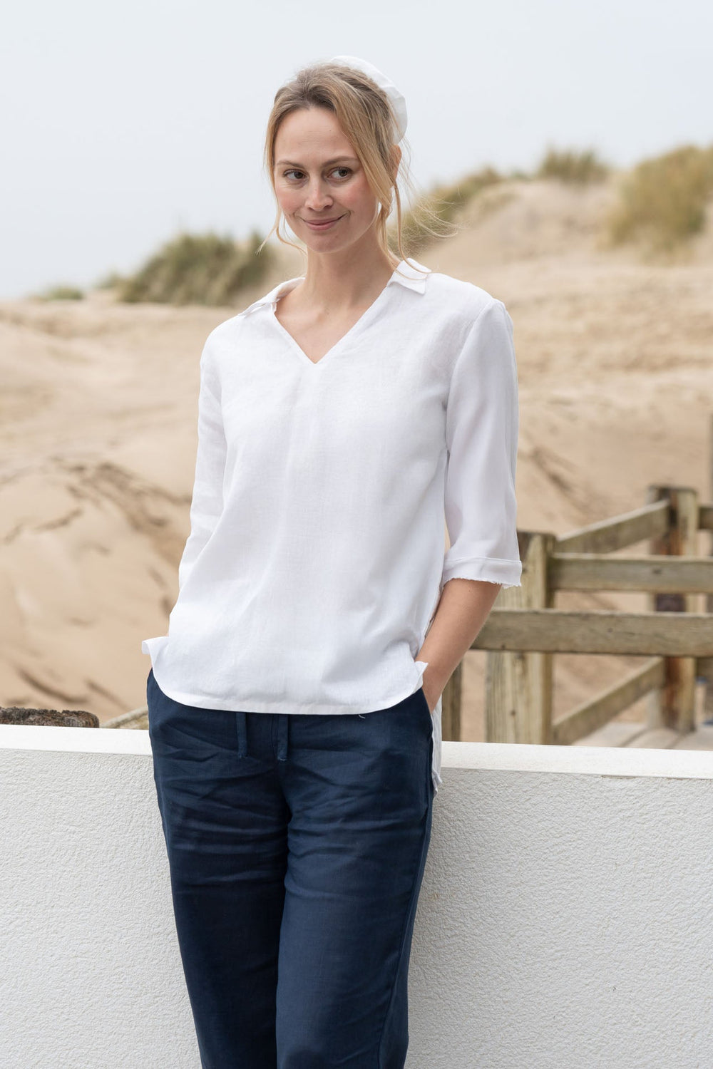 Lizzie Linen Shirt | Collared Shirt — gallery
