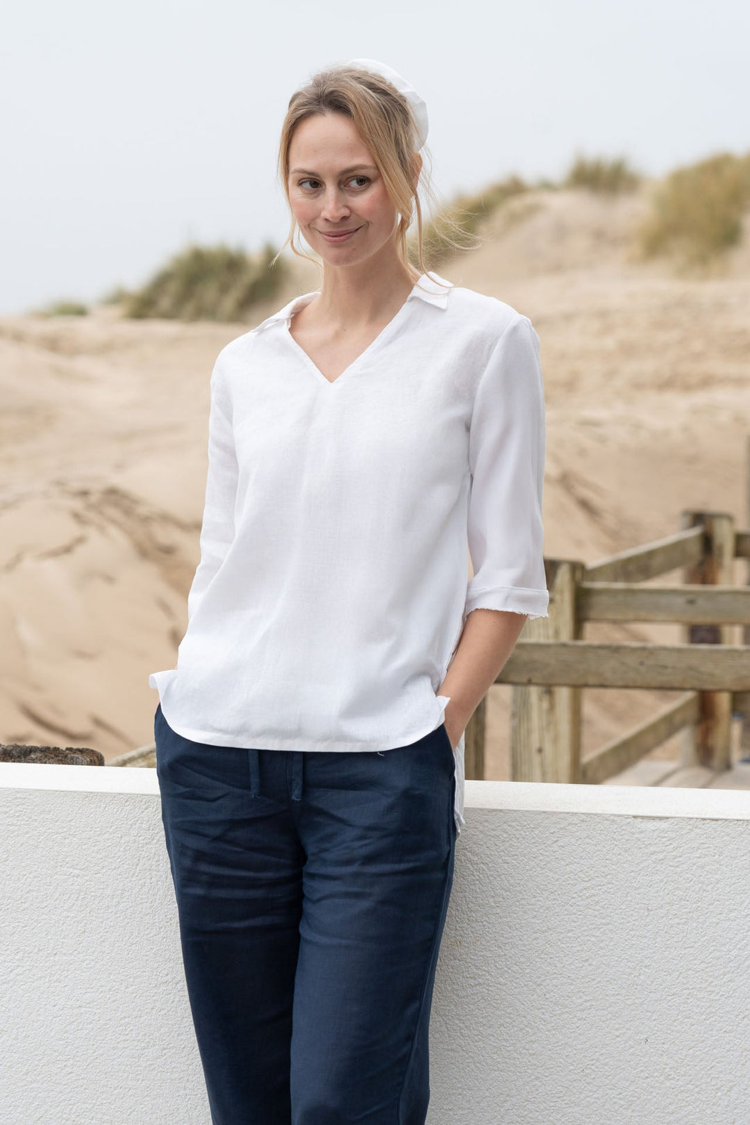 Lizzie Linen Shirt Top for Women - gallery