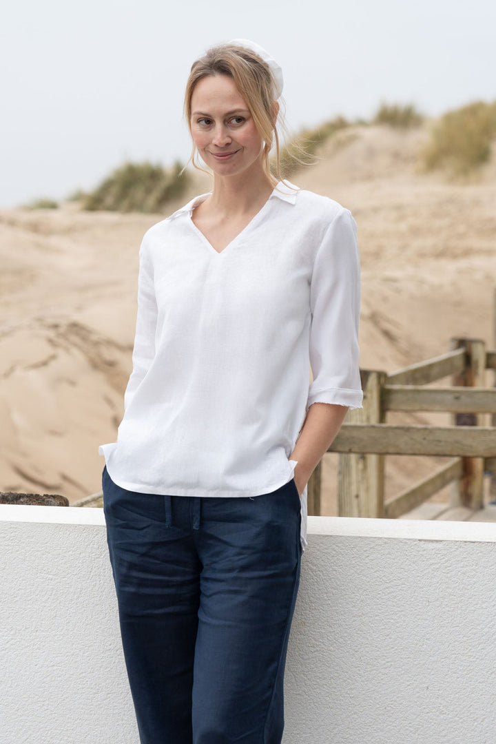 Lizzie Linen Shirt Top for Women - gallery