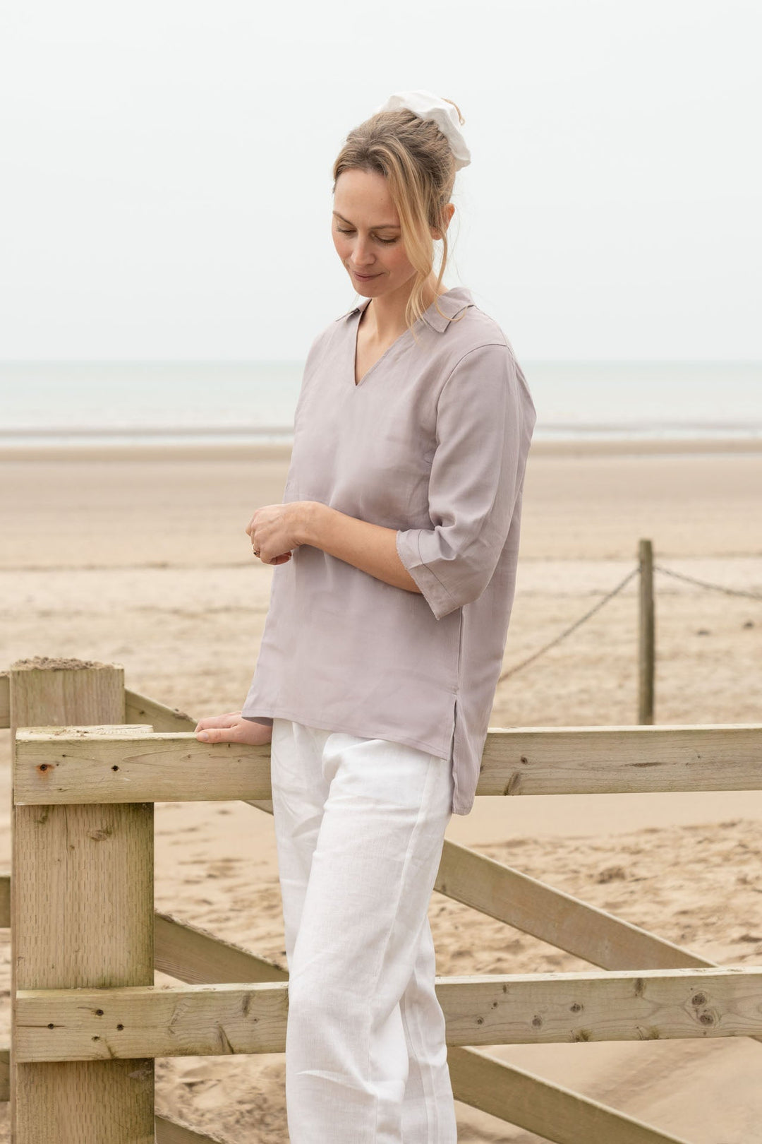 Lizzie Linen Shirt | Collared Shirt — gallery