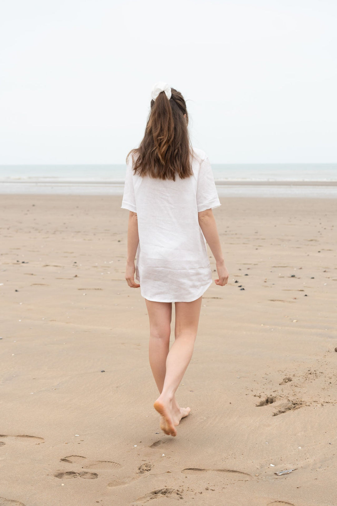 Nattie Linen Longline Top for Women - gallery