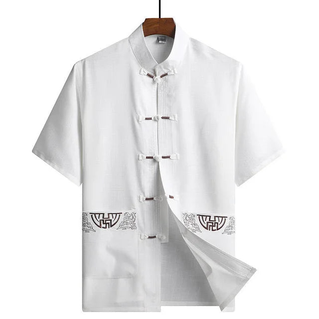 Hinode Traditional Japanese Shirt for Men - White