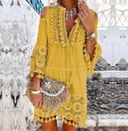Boho Chic Lace Mini Dress