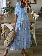 Bohemian-Inspired Natural Dress