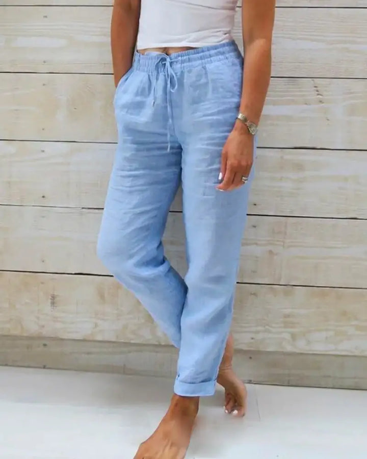Linen Pants for Trousers for Women - gallery