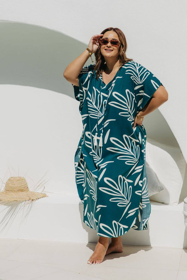 Celeste Long Kaftan Dress for Women - gallery