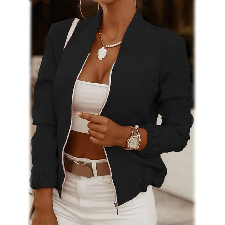Breeze Lightweight Jacket with Open-Collar Neckline