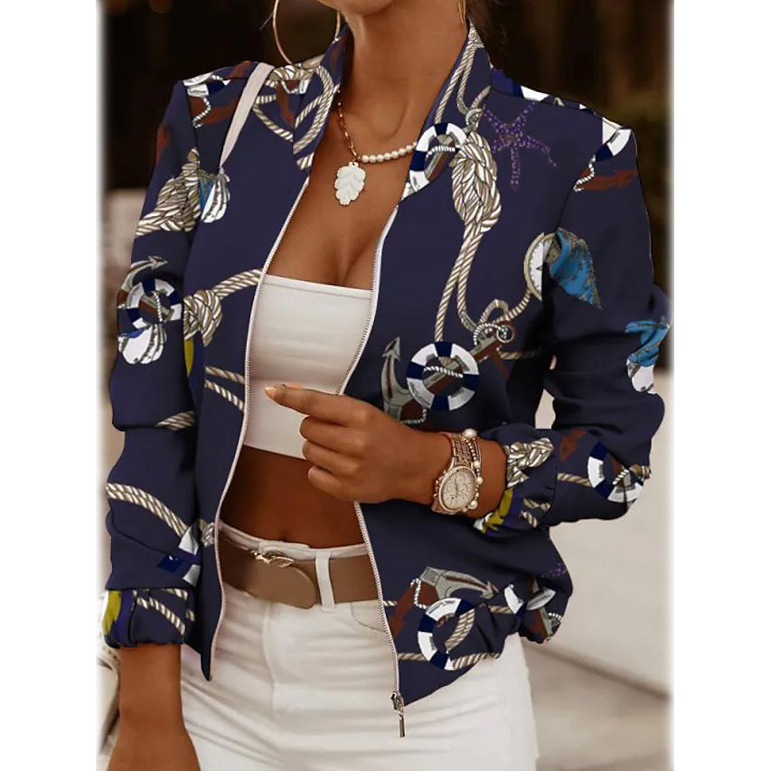 Breeze Lightweight Jacket with Open-Collar Neckline