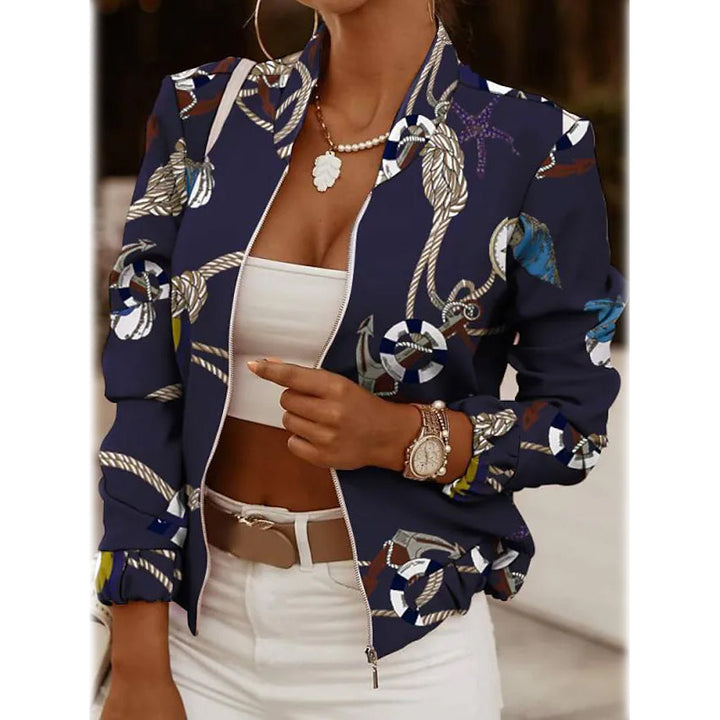 Breeze Lightweight Jacket with Open-Collar Neckline