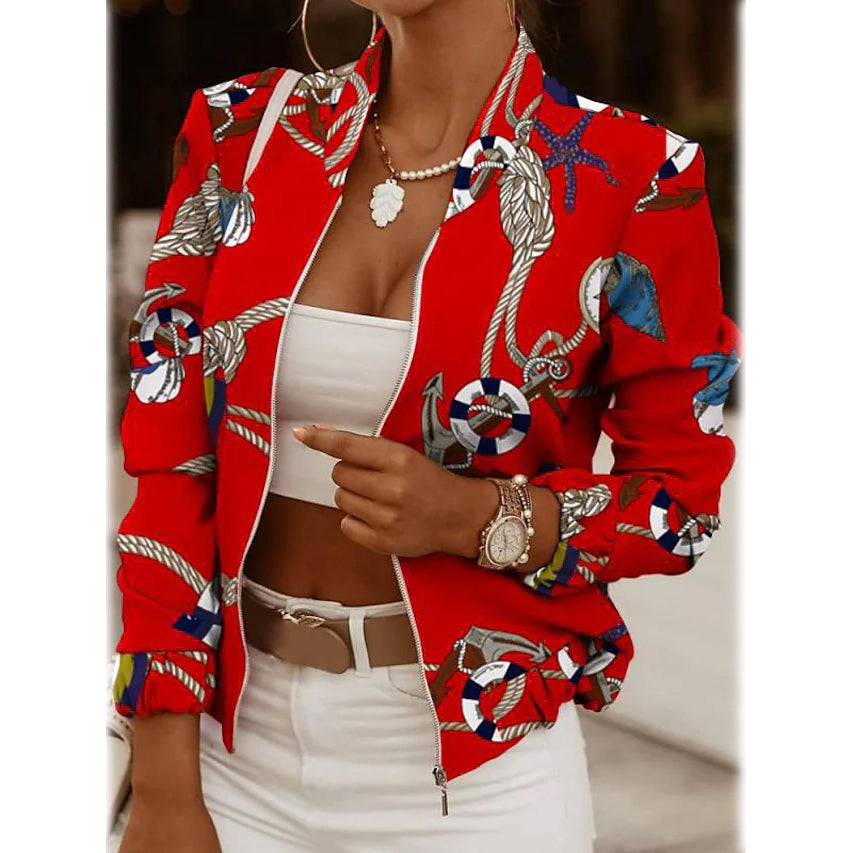Breeze Lightweight Jacket with Open-Collar Neckline