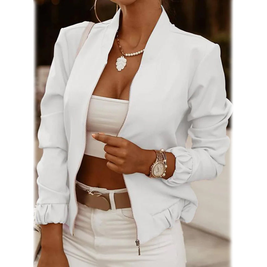 Breeze Lightweight Jacket with Open-Collar Neckline