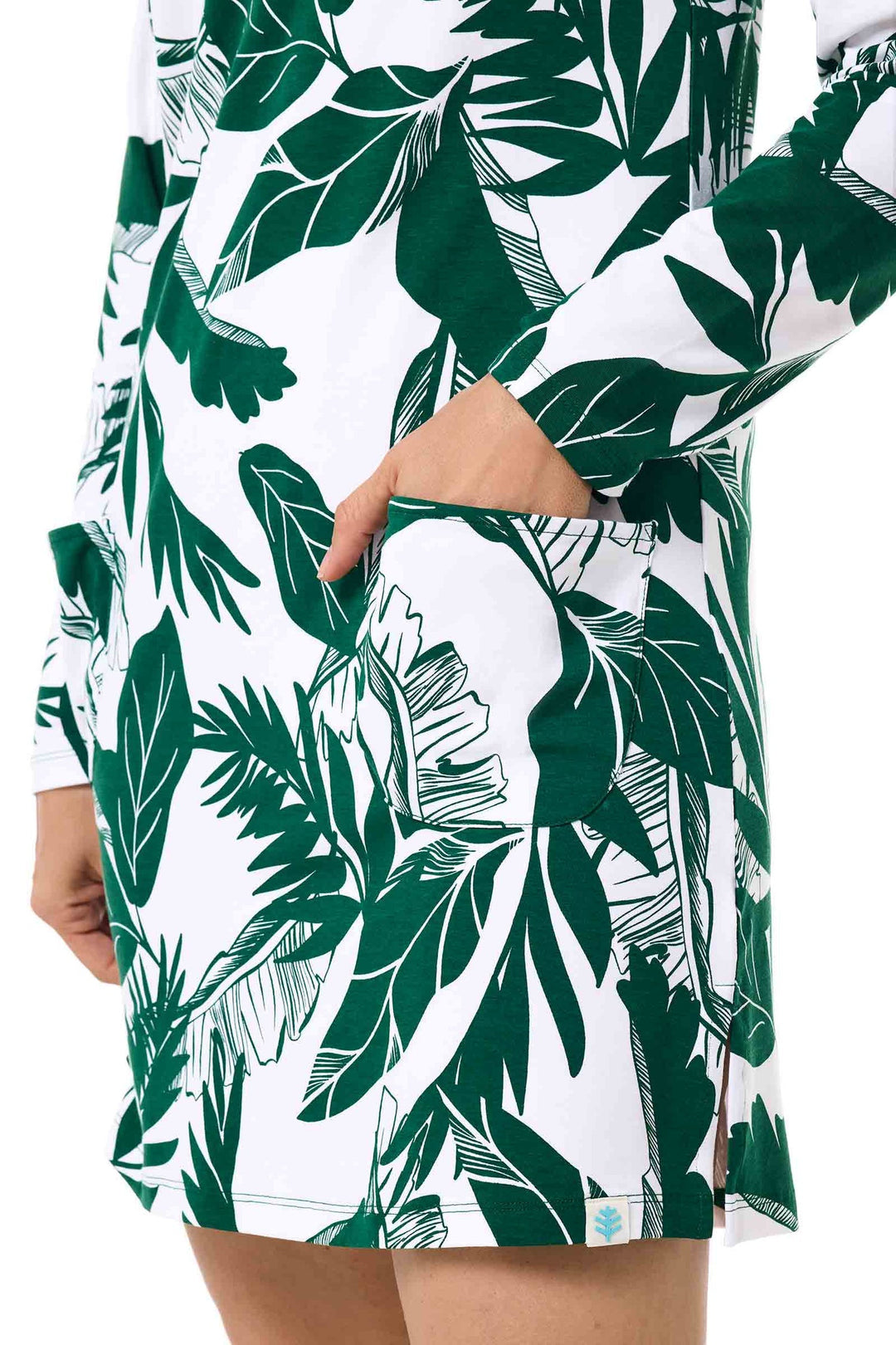Women's Catalina Cover-Up Dress with Pockets | Eden Green Palm Paradise — gallery