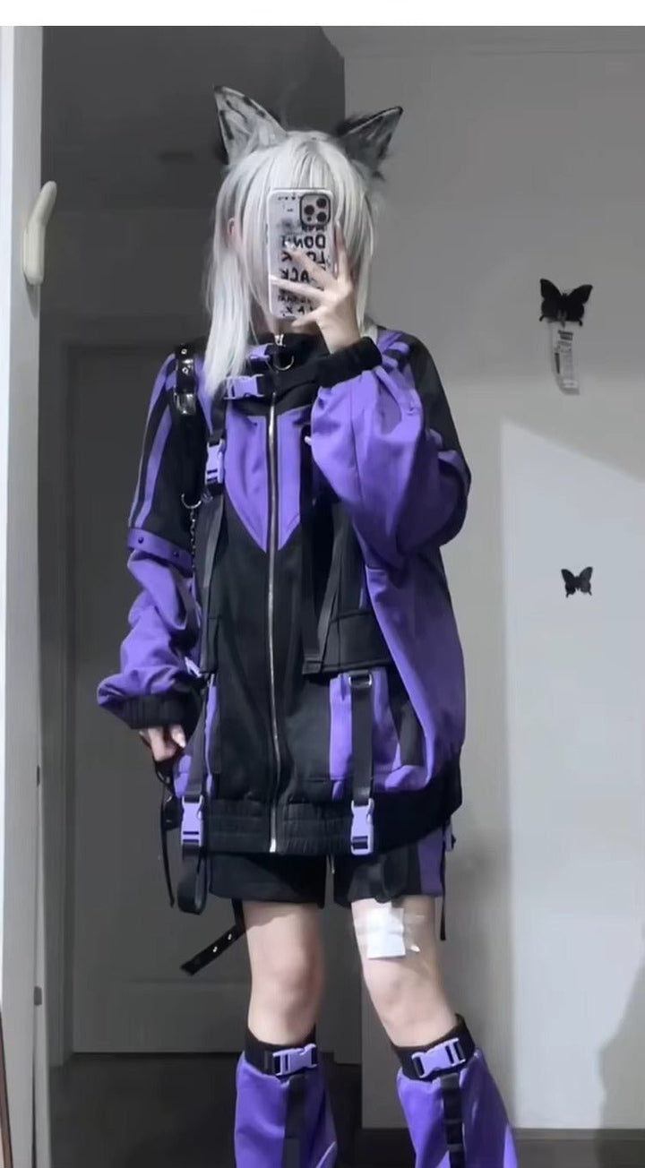 Purple Techwear Jacket for Women - gallery