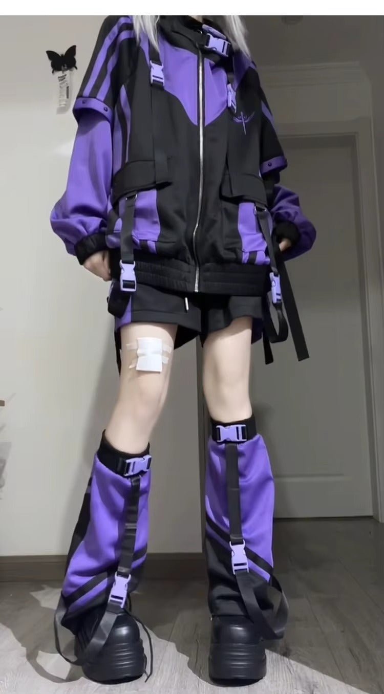 Purple Techwear Jacket for Women - gallery