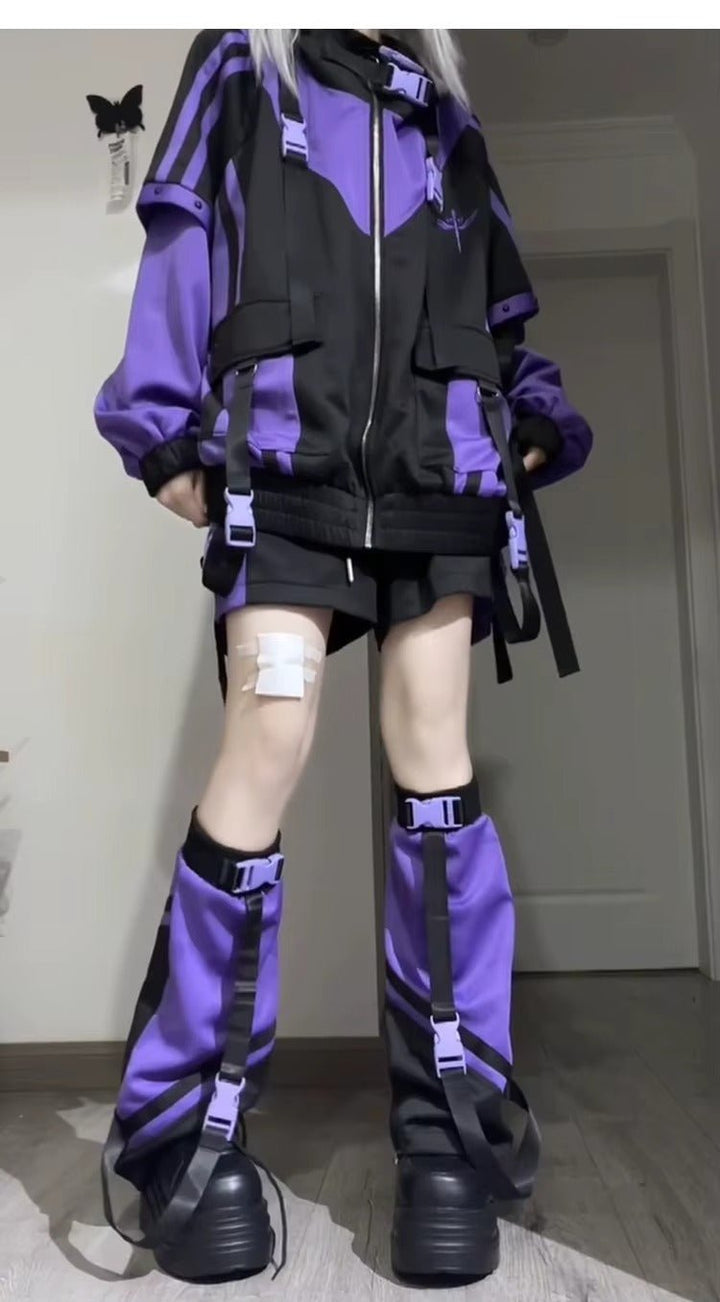 Purple Techwear Jacket for Women - gallery