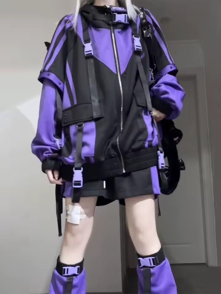 Purple Techwear Jacket for Women - gallery