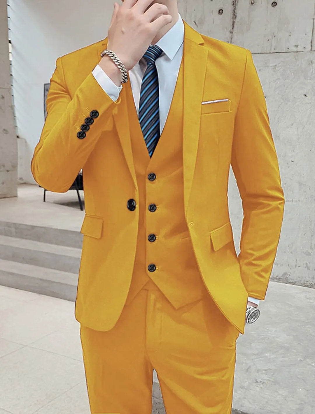 Wedding Business Formal Three-Piece Suit for Men - gallery